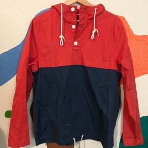 Two-Toned Canvas Raincoat